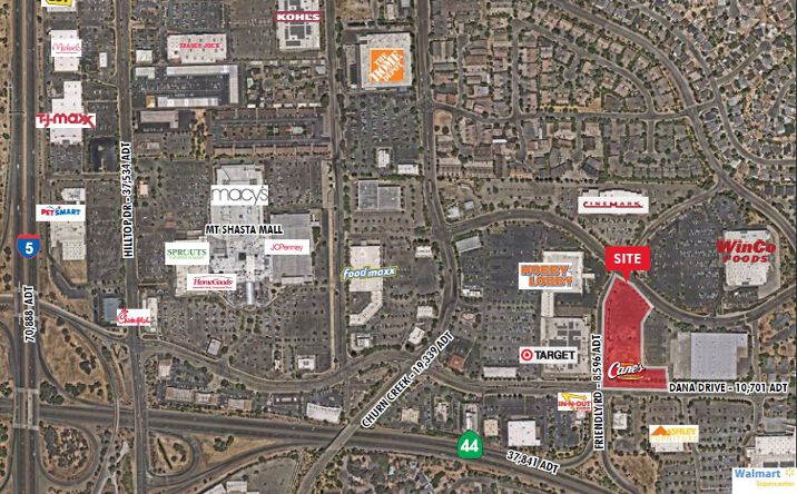 Pictures of Land, Retail property located at 1470 Friendly Rd, Redding, CA 96003 for lease - image #1