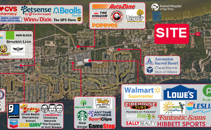 Pictures of Retail, Office property located at 4657 Gulf Breeze Pkwy, Gulf Breeze, FL 32563 for lease - image #1