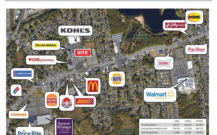 Pictures of Retail property located at 770-800 Boston Rd, Springfield, MA 01119 for lease - image #1