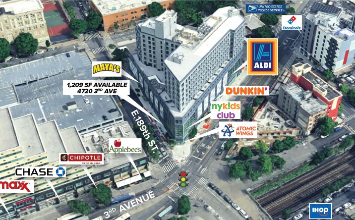Pictures of Retail property located at 4720 Third Ave, New York, NY 10458 for lease - image #1