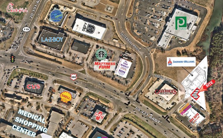 Pictures of Retail, Office, Land property located at 6309 Adena Ln, Hoover, AL 35242 for lease - image #1