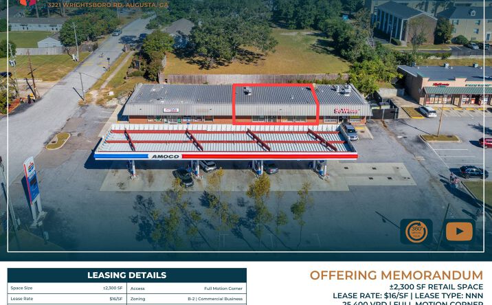 Pictures of Retail property located at 3221 Wrightsboro Rd, Augusta, GA 30909 for lease - image #1