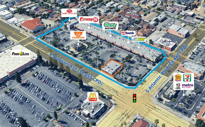 Pictures of Retail property located at 4401 Slauson Ave, Maywood, CA 90270 for lease - image #1