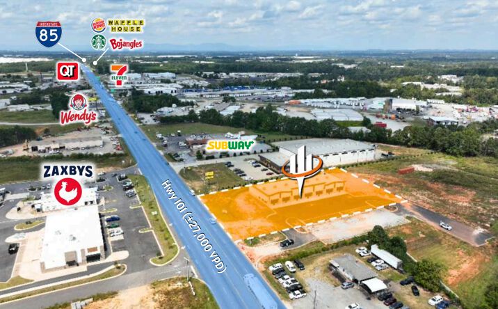 Pictures of Retail, Office, Restaurant property located at 1963 SC-101, Greer, SC 29651 for lease - image #1