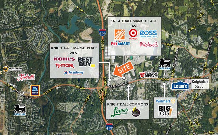 Pictures of Retail property located at 302 Hinton Oaks Blvd, Knightdale, NC 27545 for lease - image #1