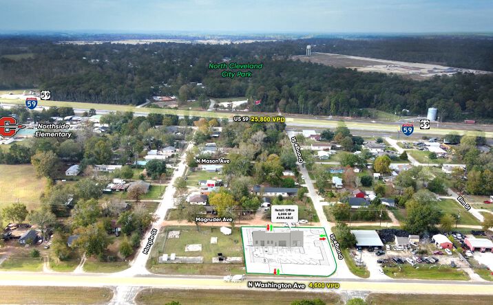 Pictures of Retail, Office property located at 105 Orange St, Cleveland, TX 77327 for lease - image #1