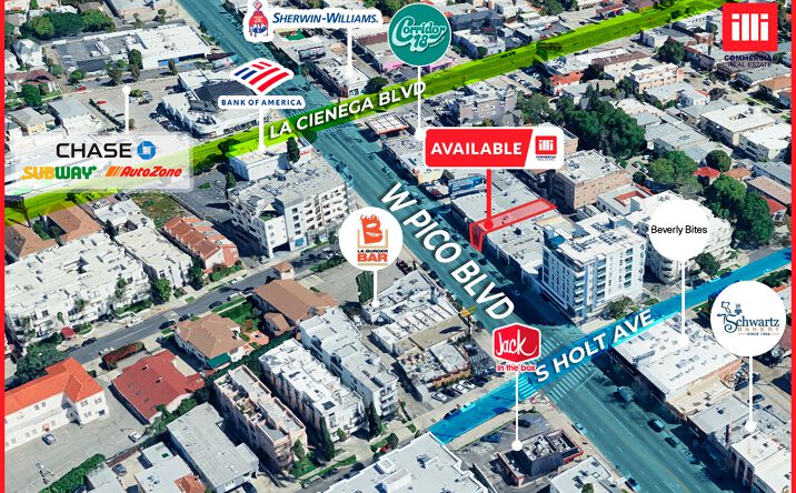 Pictures of Retail property located at 8564 W Pico Blvd, Los Angeles, CA 90035 for lease - image #1