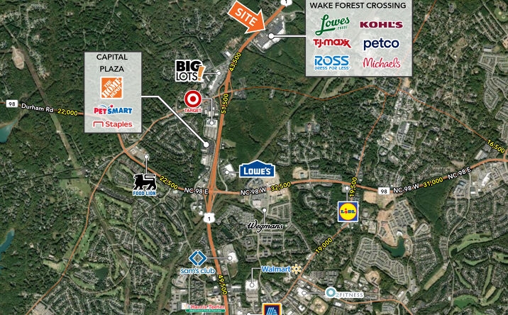 Pictures of Retail property located at 12620 Capital Blvd, Wake Forest, NC 27587 for lease - image #1