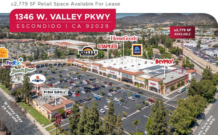 Pictures of Retail property located at 1346 W Valley Pkwy, Escondido, CA 92029 for lease - image #1