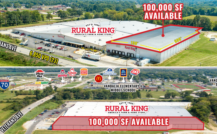 Pictures of Industrial property located at 1410 Veterans Ave, Vandalia, IL 62471 for lease - image #1