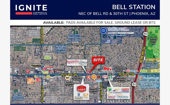 Pictures of Retail property located at NEC Bell Rd & 30th St, Phoenix, AZ 85032 for lease - image #1