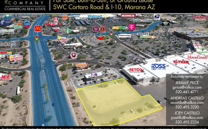 Pictures of Retail property located at SWC Cortaro Road & I-10, Marana, AZ 85743 for lease - image #1