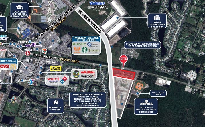 Pictures of Retail, Land property located at SR-16, St. Augustine, FL 32092 for lease - image #1