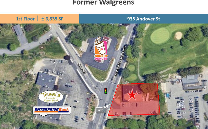 Pictures of Retail property located at 935 Andover St, Tewksbury, MA 01876 for lease - image #1