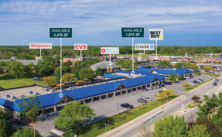 Pictures of Retail property located at 383 W Brown Deer Road, Fox Point, WI 53217 for lease - image #1