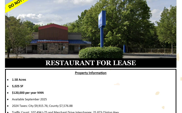Pictures of Restaurant property located at 5604 Merchants Center Blvd, Knoxville, TN 37912 for lease - image #1