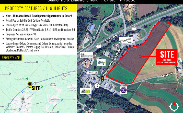 Pictures of Retail, Land, Industrial property located at 202 Conner Rd, Oxford, PA 19363 for lease - image #1