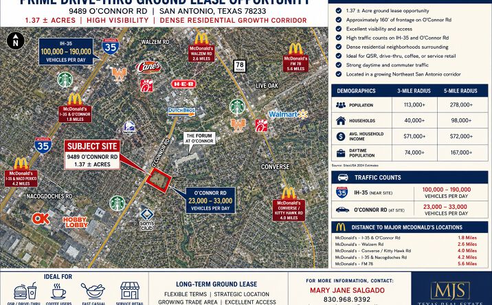 Pictures of Land property located at 9489 O’Connor Rd, San Antonio, TX 78233 for lease - image #1