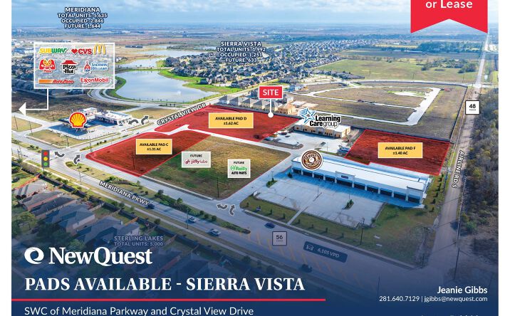 Pictures of Retail, Land property located at Meridiana Pkwy, Roaharon, TX 77583 for lease - image #1