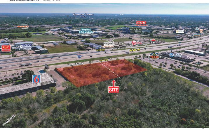 Pictures of Land property located at 720 N General Bruce Dr, Temple, TX 76504 for lease - image #1