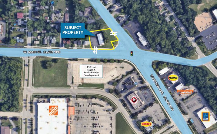 Pictures of Land property located at 222 W Main St, Carpentersville, IL 60110 for lease - image #1