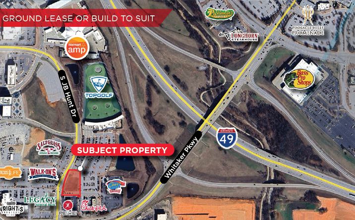 Pictures of Land property located at S JB Hunt Dr, Rogers, AR 72758 for lease - image #1