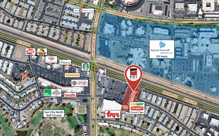 Pictures of Retail property located at 10659 Grand Ave, Sun City, AZ 85351 for lease - image #1