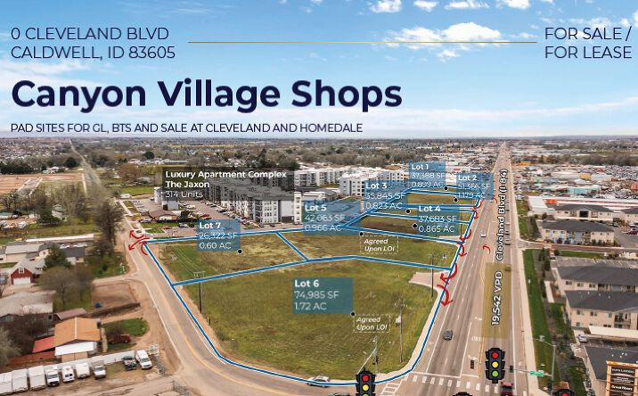 Pictures of Retail, Land property located at Cleveland Blvd, Caldwell, ID 83607 for lease - image #1