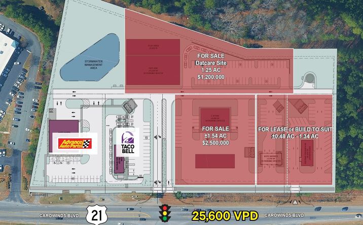 Pictures of Retail, Land property located at 3127 Carowinds Blvd, Fort Mill, SC 29715 for lease - image #1