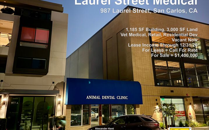 Pictures of Retail, Office, Restaurant property located at 987 Laurel St, San Carlos, CA 94070 for lease - image #1
