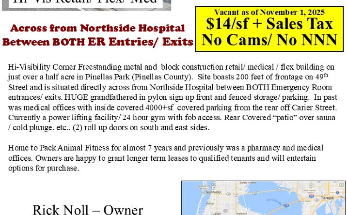 Pictures of Retail, Office, Special Purpose property located at 5985 49th Street N, St. Petersburg, FL 33709 for lease - image #1