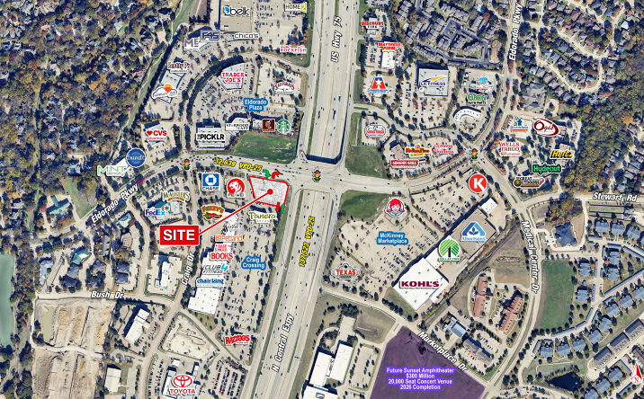 Pictures of Retail, Land, Restaurant property located at 2051 Eldorado Pkwy, McKinney, TX 75070 for lease - image #1