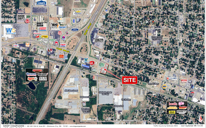 Pictures of Land property located at Hwy 75 & W Main Street, Durant, OK 74701 for lease - image #1