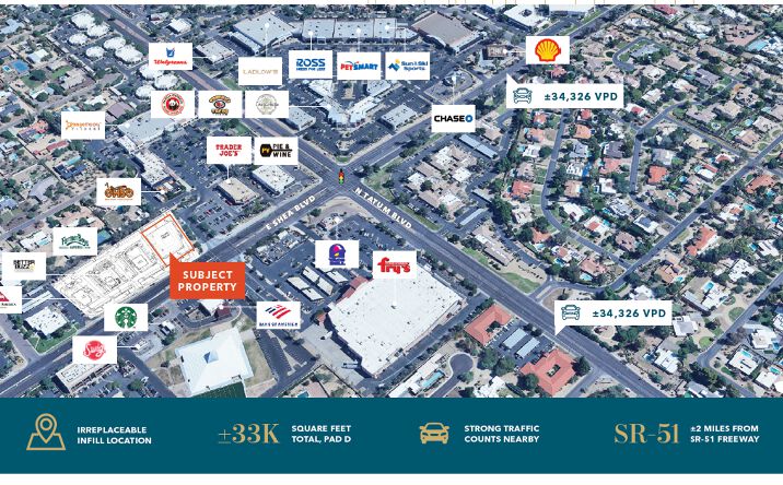 Pictures of Retail, Land property located at WNWC Tatum and Shea Blvds., Phoenix, AZ 85028 for lease - image #1