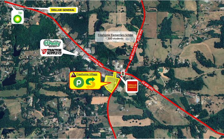 Pictures of Retail property located at 12424 Cumming Hwy, Canton, GA 30115 for lease - image #1