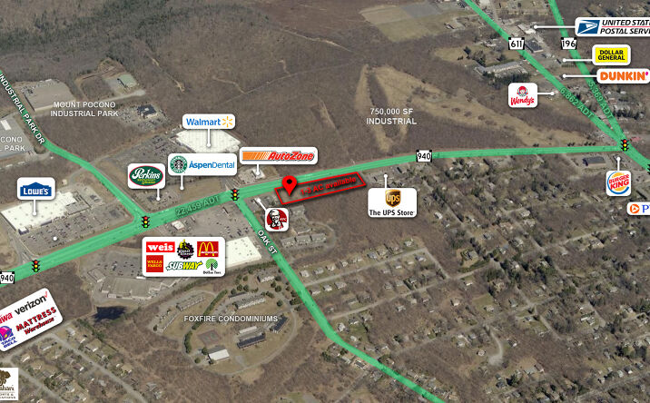 Pictures of Land property located at 89 Oak St, Mount Pocono, PA 18344 for lease - image #1