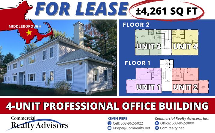 Pictures of Office property located at 150 W Grove St, Middleborough, MA 02346 for lease - image #1