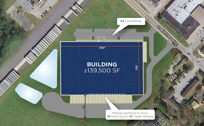 Pictures of Industrial property located at 100 S Blettner Ave, Hanover, PA 17331 for lease - image #1