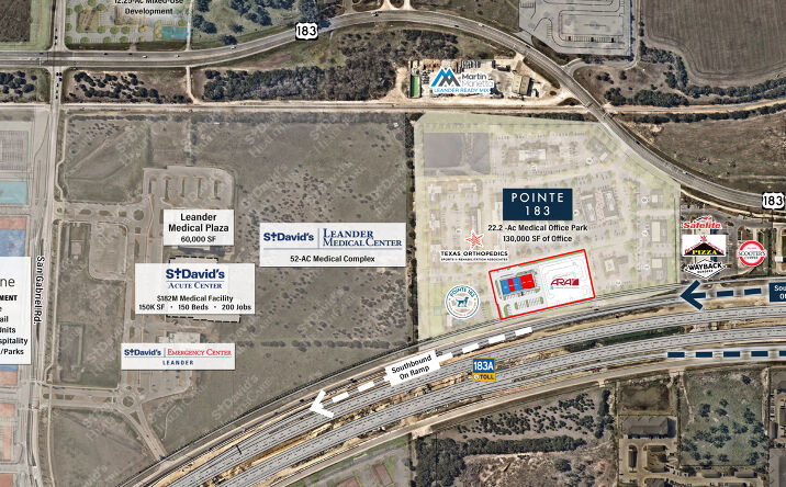 Pictures of Retail property located at Pointe 183 S, Leander, TX 78641 for lease - image #1