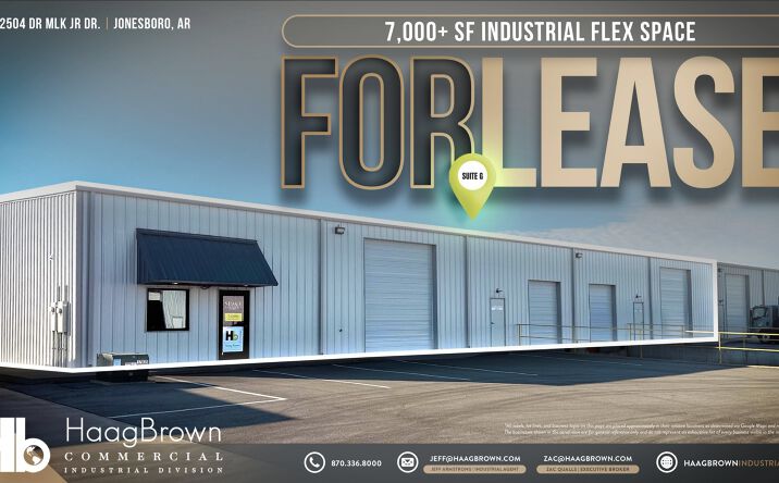 Pictures of Industrial property located at 2504 Dr M.L.K. Jr Dr Suite G, Jonesboro, AR 72401 for lease - image #1