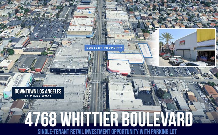Pictures of Retail, Industrial property located at 4768 Whittier Blvd, East Los Angeles, CA 90022 for lease - image #1