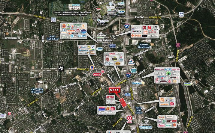 Pictures of Retail property located at 20100 Holzwarth Rd, Spring, TX 77388 for lease - image #1