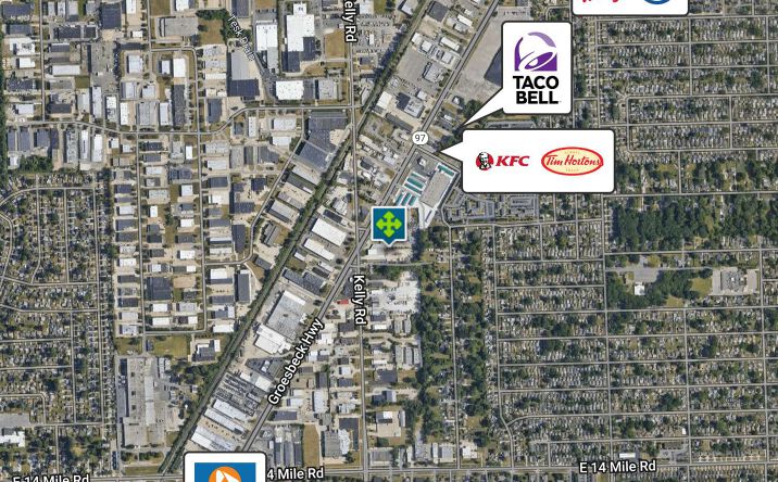 Pictures of Retail, Office property located at 33970 Groesbeck Hwy, Clinton Township, MI 48035 for lease - image #1
