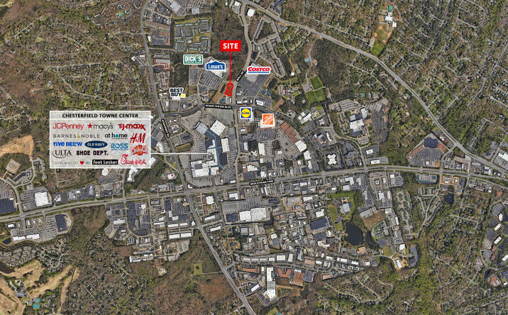 Pictures of Retail, Land, Restaurant property located at 1431 Packer Xing, Bon Air, VA 23235 for lease - image #1