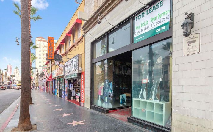 Pictures of Retail property located at 7046 Hollywood Blvd, Los Angeles, CA 90028 for lease - image #1