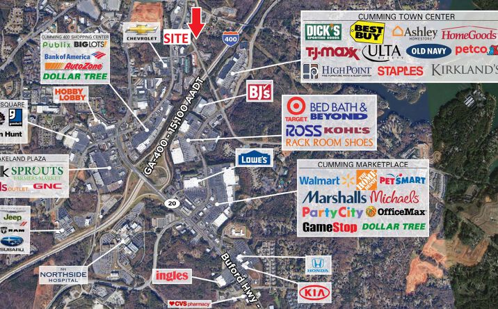 Pictures of Land, Industrial property located at 110 Buford Dam Rd, Cumming, GA 30040 for lease - image #1
