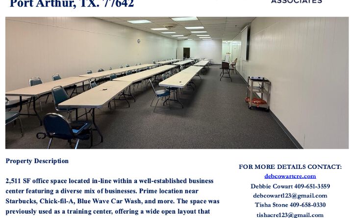 Pictures of Office, Special Purpose property located at 3809 Twin City Hwy, Port Arthur, TX 77642 for lease - image #1