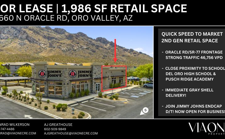 Pictures of Retail, Restaurant property located at 9660 N Oracle Rd, Tucson, AZ 85737 for lease - image #1