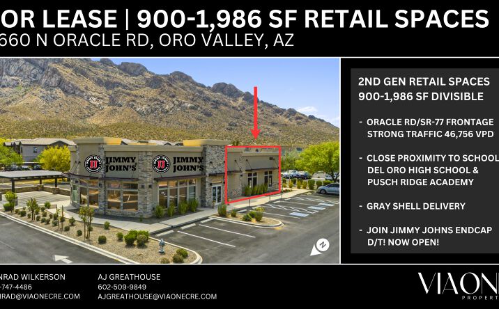 Pictures of Retail, Office, Restaurant property located at 9660 North Oracle Road, Tucson, AZ 85737 for lease - image #1