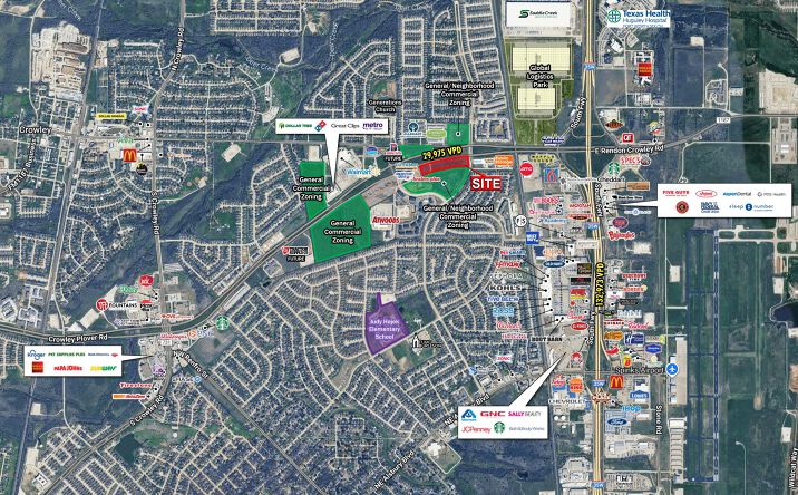 Pictures of Retail, Land property located at SWQ W. Rendon Crowley Rd. & Hemphill St., Fort Worth, TX 76028 for lease - image #1
